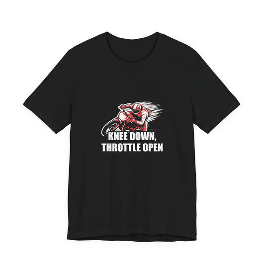 Knee-Down Racer Vector Graphic Tee — motogp