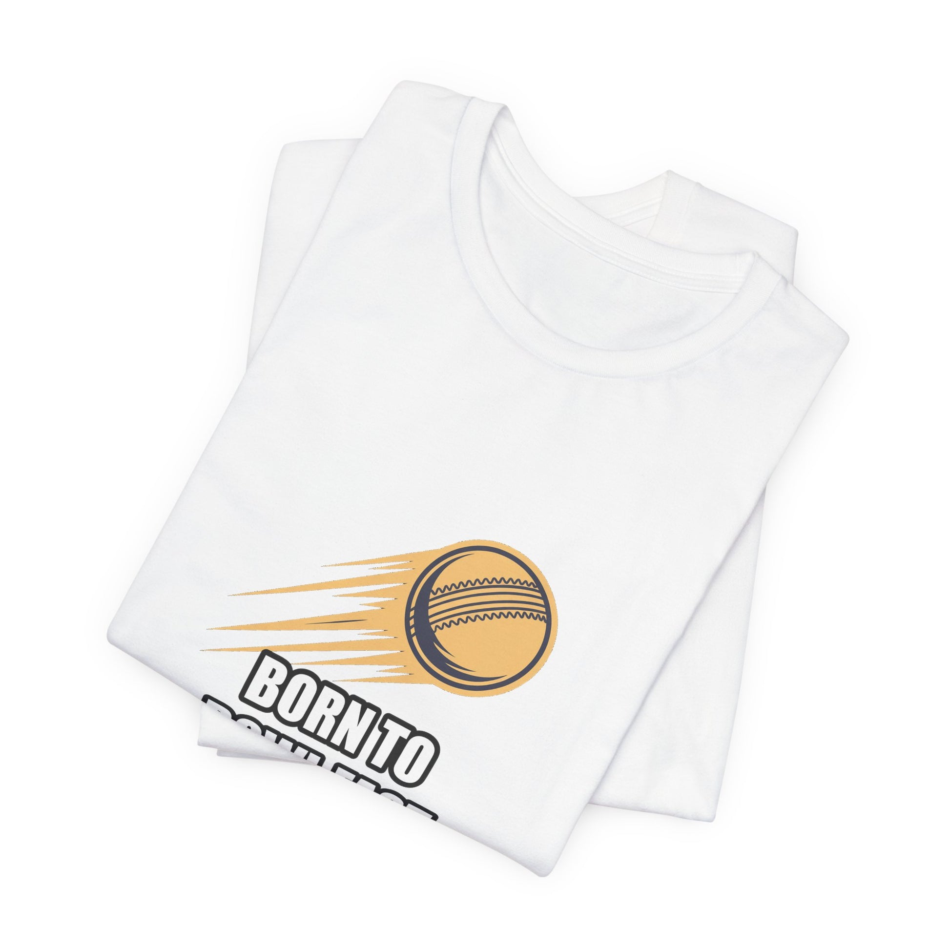Fast Bowling Cricket Ball Sticker Tee | Bold Vector Design — gurnoor brar