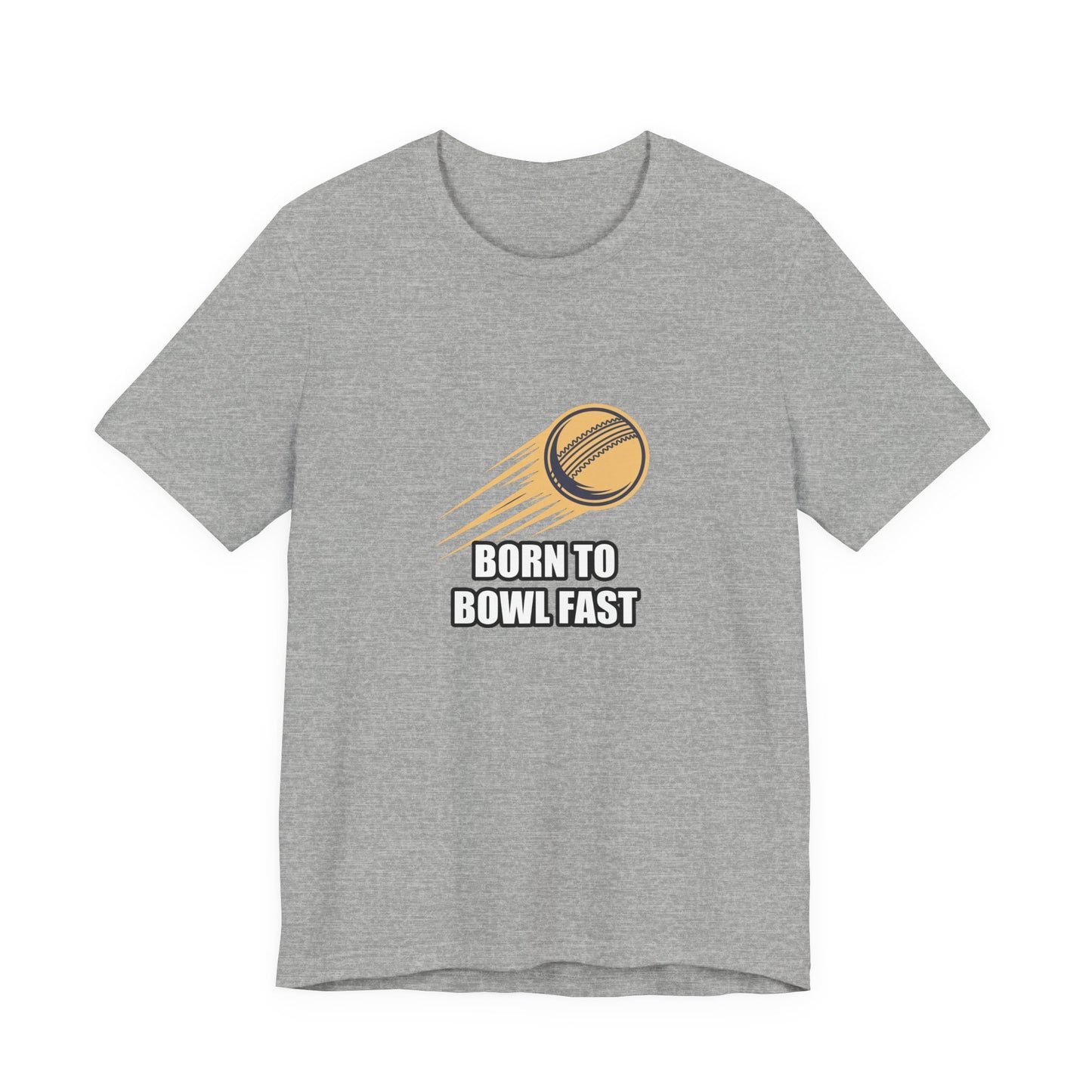 Fast Bowling Cricket Ball Sticker Tee | Bold Vector Design — gurnoor brar