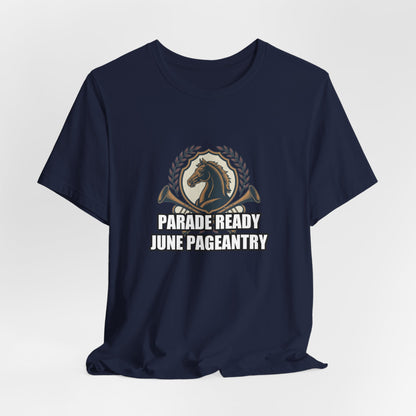 Royal Heraldic Crest Tee - Vintage Noble Horse & Ceremonial Trumpets Emblem