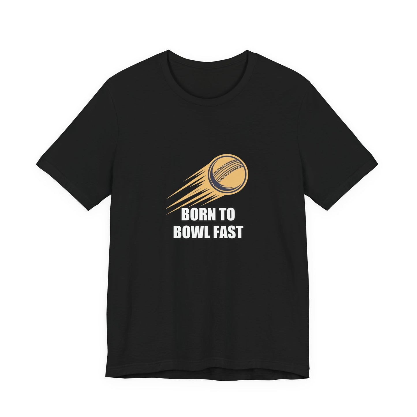 Fast Bowling Cricket Ball Sticker Tee | Bold Vector Design — gurnoor brar